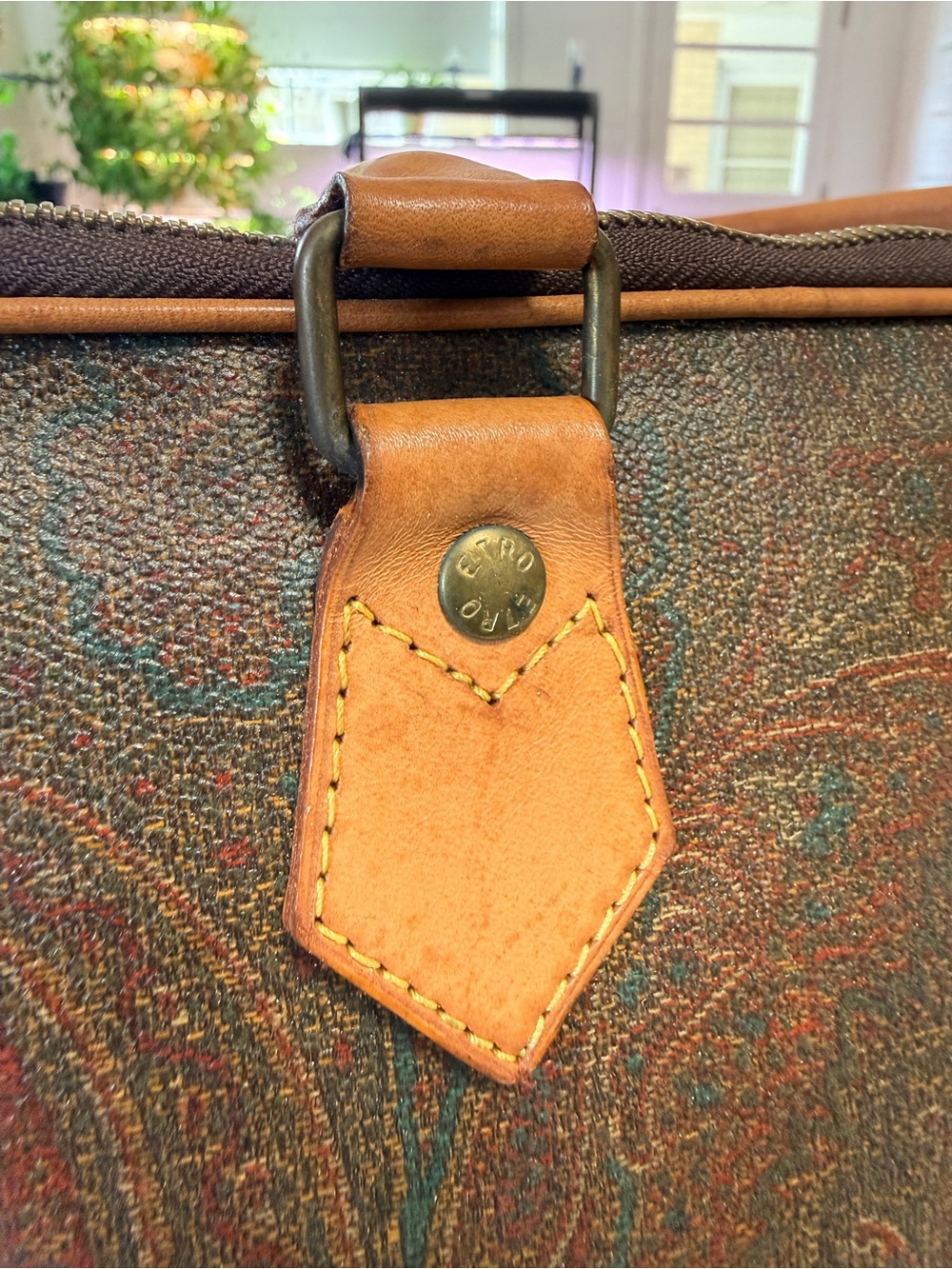 Vintage Etro Paisley Document Briefcase/Office Tote | Made in Italy | Rare Style - Picture 10 of 16